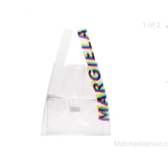 Maison Martin Margiela transparent PVC plastic tote bag. - Picture 2 of 5